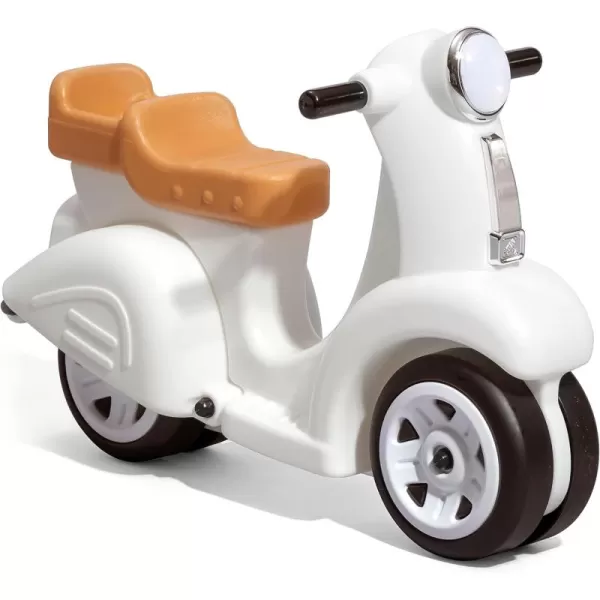 Step2 Ride Along Scooter – Aqua – Ride On Toy with Vintage-Style Design, Foot-to-Floor Toddler Scooter with Four Wheels for Extra Stability