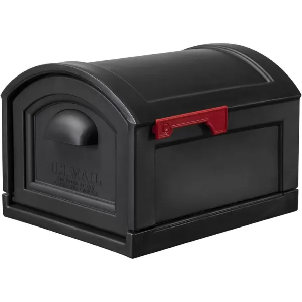 Step2 Town-to-Town XL Post-Mount Mailbox, USPS T4 Sized Mailbox, Easy to Install, Durable, Weather Resistant, Onyx Black