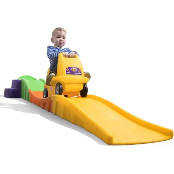 Step2 Up &amp; Down Roller Coaster Kids Toy, Ride On Push Car, Indoor/Outdoor Playset, Toddlers 2-5 Years Old, Compact Storage, Max Weight 50 lb., Multicolor