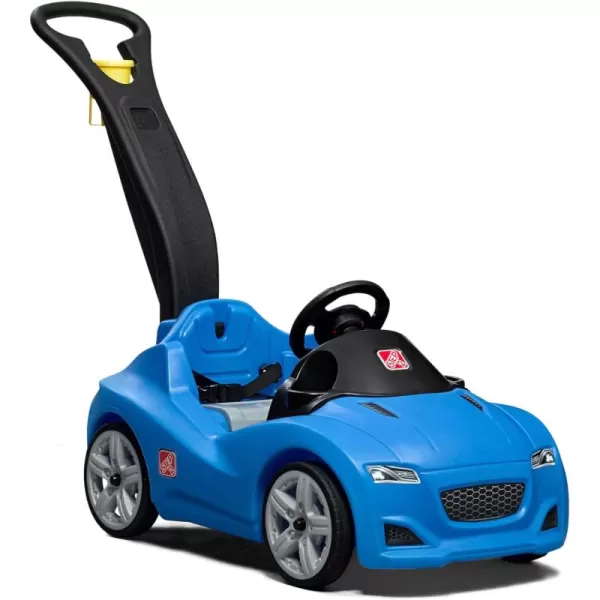 Step2 Whisper Ride Cruiser Kids Push Car, Ride On Car, Seat Belt and Horn, Toddlers 18 - 48 months, Easy Storage, Pink, Large