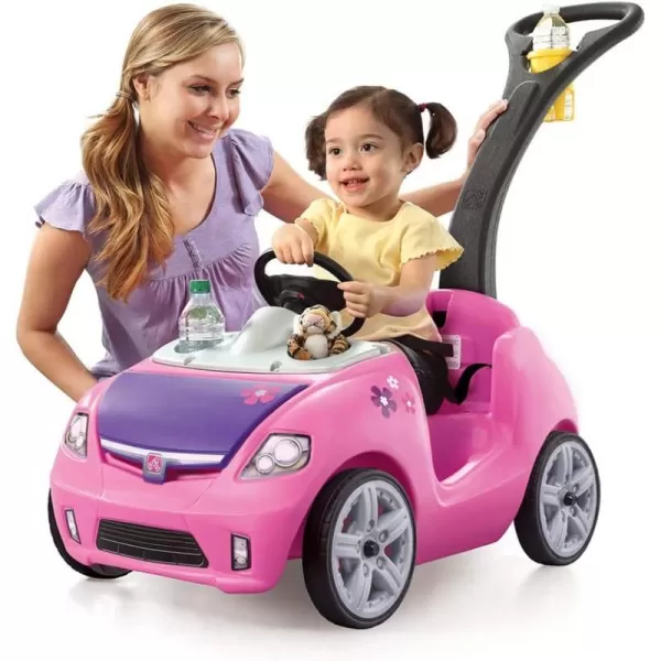 Step2 Whisper Ride II Kids Push Cars, Ride On Car, Seat Belt, Horn, Toddlers Ages 1.5 – 4 Years Old, Max Weight 50 lbs., Quick Storage, Stroller Substitute, Blue