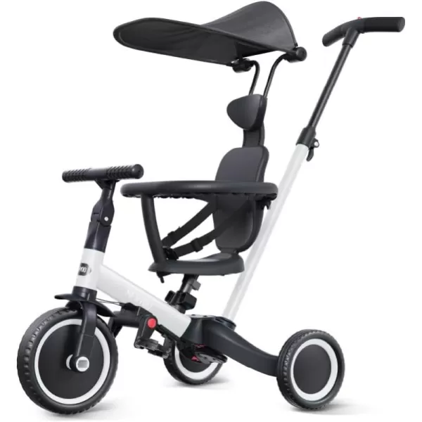 newyoo Tricycle for Toddlers 1-3, Toddler Bike, Birthday Gift &amp; Toys for Girl &amp; Boy, Push Trike with Handle &amp; Canopy, 6 in 1 Baby Trike, Balance Bike, TR009, Blue