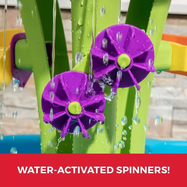 Step2 897400 Summer Showers Splash Tower Water Table, Water table base with water tower and 8-piece accessory set