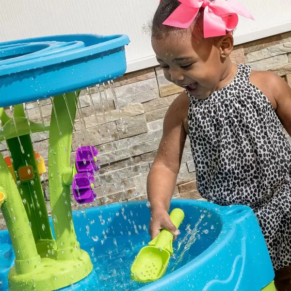 Step2 897400 Summer Showers Splash Tower Water Table, Water table base with water tower and 8-piece accessory set