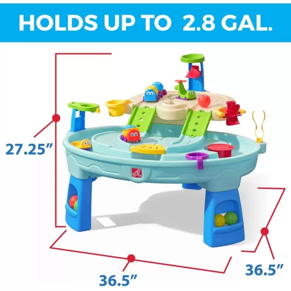 Step2 Ball Buddies Adventure Center Water Table | Water &amp; Activity Play Table for Toddlers, Blue