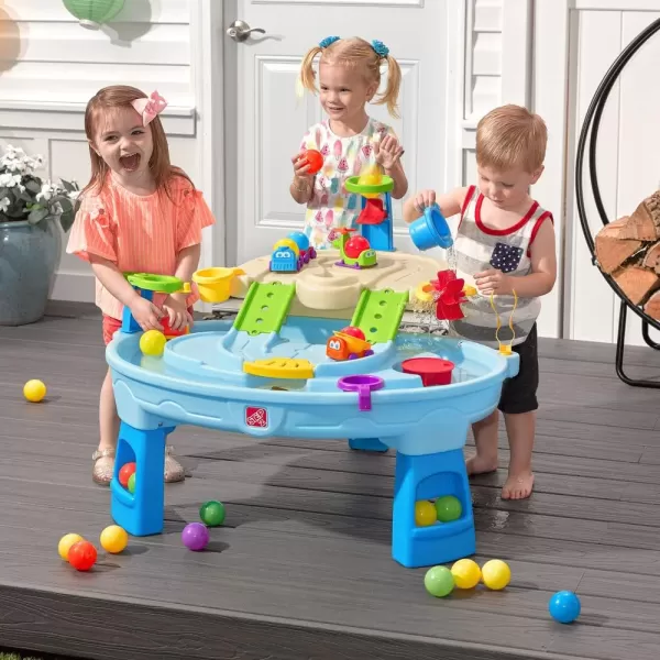 Step2 Ball Buddies Adventure Center Water Table | Water &amp; Activity Play Table for Toddlers, Blue
