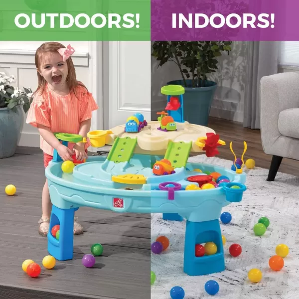Step2 Ball Buddies Adventure Center Water Table | Water &amp; Activity Play Table for Toddlers, Blue