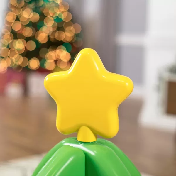 Step2 My First Christmas Tree for Kids, Interactive Christmas Tree Toy, Toddlers Ages 1.5+ Years Old, 12 Colorful Plastic Ornaments to Decorate, Mini Train Set Circles the Skirt