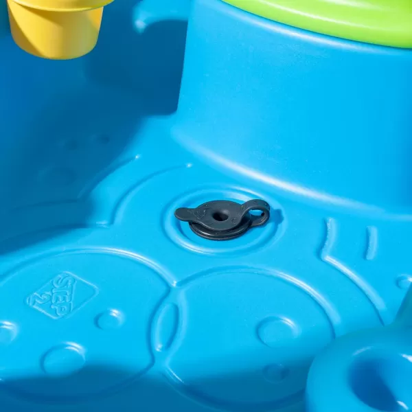 Step2 Rain Showers Splash Pond Toddler Water Table, Outdoor Kids Water Sensory Table, Ages 1.5+ Years Old, 13 Piece Water Toy Accessories, Blue &amp; Green