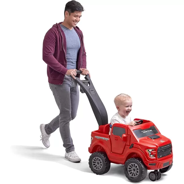 Step2 2-in-1 Ford F-150 Raptor | Kids Ride On Push Car | Red 