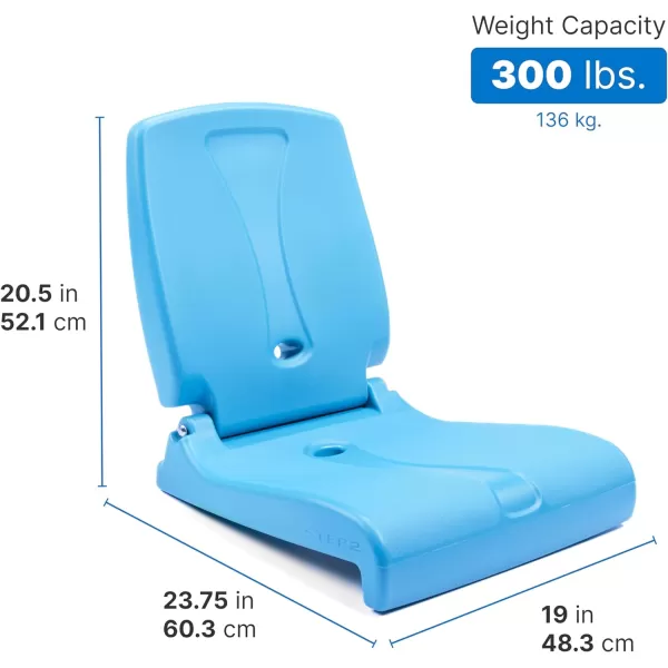 Step2 Foldable Adult Flip Seat, Portable Outdoor Chair for Poolside, Tailgating, Camping, Picnic Chair, Provides Back Support When Sitting on Ground, Bright Pink