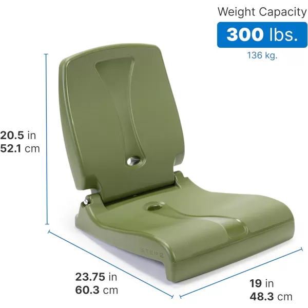 Step2 Foldable Adult Flip Seat, Portable Outdoor Chair for Poolside, Tailgating, Camping, Picnic Chair, Provides Back Support When Sitting on Ground, Bright Pink