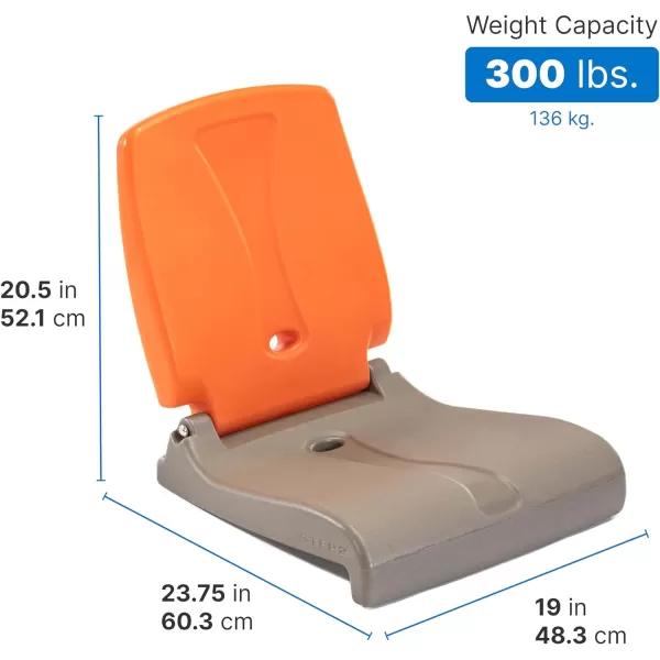 Step2 Foldable Adult Flip Seat, Portable Outdoor Chair for Poolside, Tailgating, Camping, Picnic Chair, Provides Back Support When Sitting on Ground, Bright Pink
