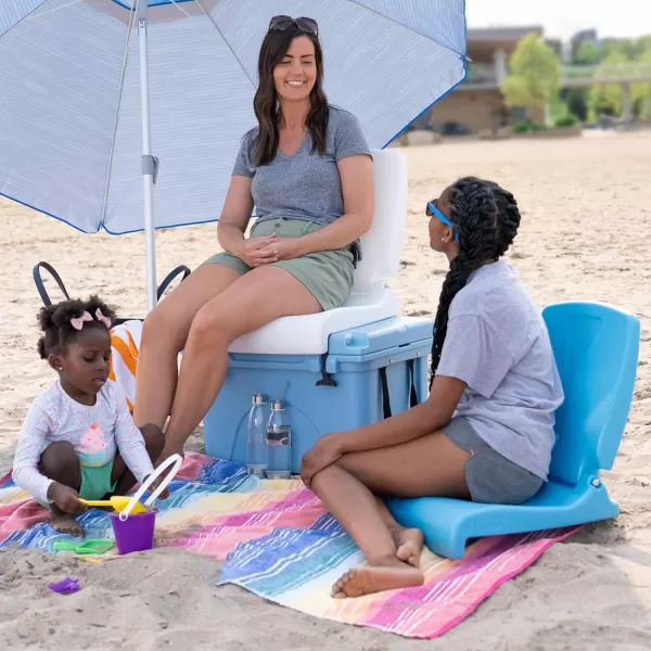 Step2 Foldable Adult Flip Seat, Portable Outdoor Chair for Poolside, Tailgating, Camping, Picnic Chair, Provides Back Support When Sitting on Ground, Bright Pink