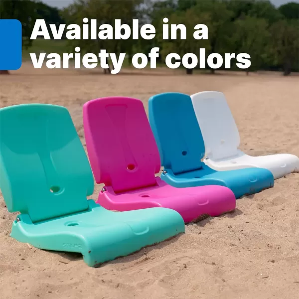 Step2 Foldable Adult Flip Seat, Portable Outdoor Chair for Poolside, Tailgating, Camping, Picnic Chair, Provides Back Support When Sitting on Ground, Bright Pink