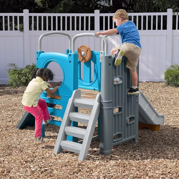 Step2 Scout &amp; Slide Climber Playset for Kids, Ages 2+ Years Old, Toddler Outdoor Playground for Backyard, Slide and Climbing Wall, Sturdy Plastic Frame, Easy Set Up