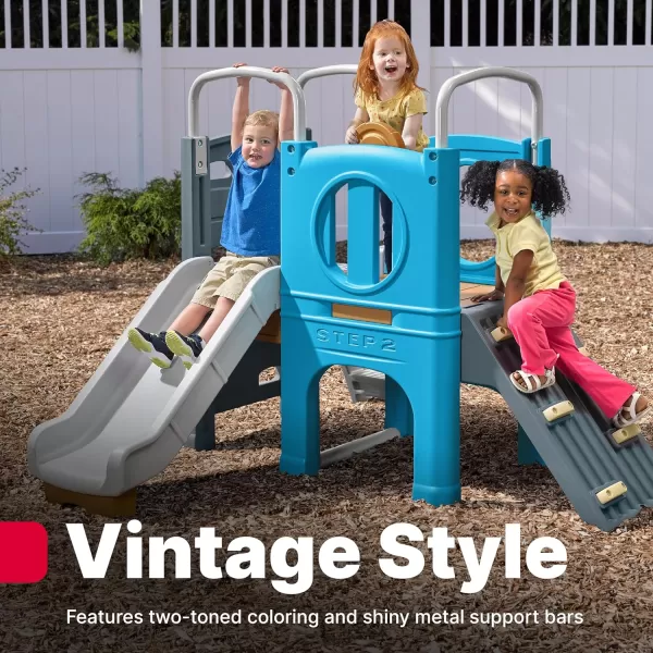 Step2 Scout &amp; Slide Climber Playset for Kids, Ages 2+ Years Old, Toddler Outdoor Playground for Backyard, Slide and Climbing Wall, Sturdy Plastic Frame, Easy Set Up