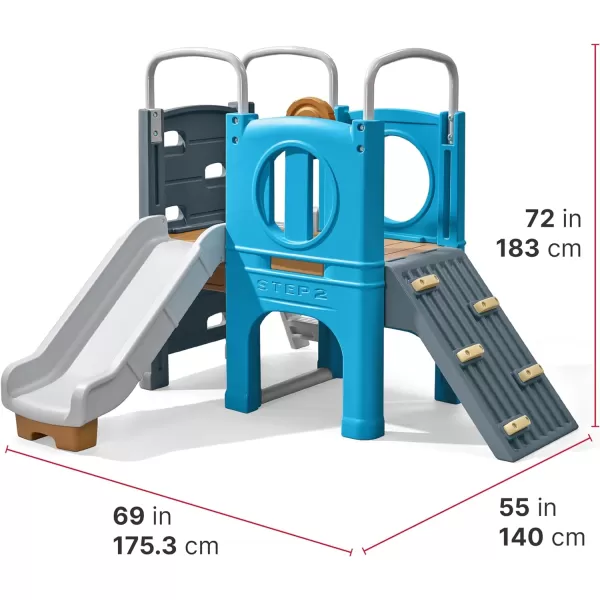 Step2 Scout &amp; Slide Climber Playset for Kids, Ages 2+ Years Old, Toddler Outdoor Playground for Backyard, Slide and Climbing Wall, Sturdy Plastic Frame, Easy Set Up