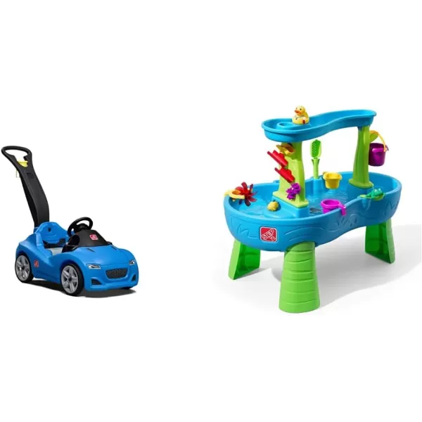 Step2 Whisper Ride Cruiser Kids Push Car, Ride On Car, Seat Belt and Horn, Toddlers 18 - 48 months, Easy Storage, Red, 90.8x50.2x120.7 centimeters