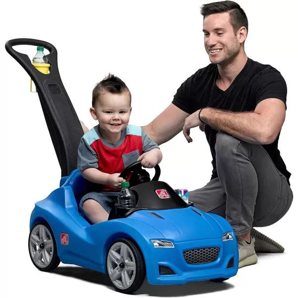 Step2 Whisper Ride Cruiser Kids Push Car, Ride On Car, Seat Belt and Horn, Toddlers 18 - 48 months, Easy Storage, Red, 90.8x50.2x120.7 centimeters