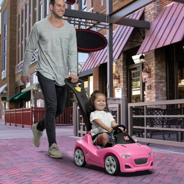 Step2 Whisper Ride Cruiser Kids Push Car, Ride On Car, Seat Belt and Horn, Toddlers 18 - 48 months, Easy Storage, Red, 90.8x50.2x120.7 centimeters