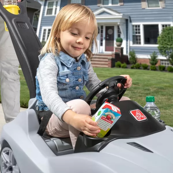 Step2 Whisper Ride Cruiser Kids Push Car, Ride On Car, Seat Belt and Horn, Toddlers 18 - 48 months, Easy Storage, Red, 90.8x50.2x120.7 centimeters