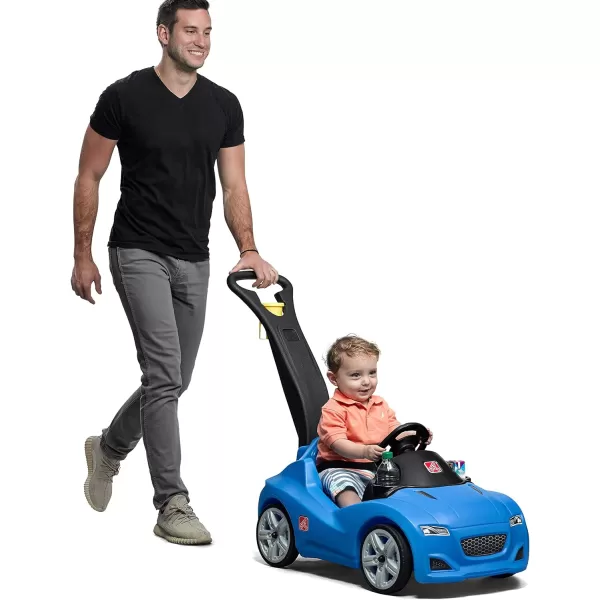 Step2 Whisper Ride Cruiser Kids Push Car, Ride On Car, Seat Belt and Horn, Toddlers 18 - 48 months, Easy Storage, Red, 90.8x50.2x120.7 centimeters