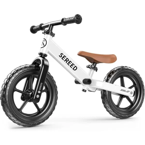 SEREED 12 Inch Toddler Balance Bike, No Pedal Bike for Kids 24 Months to 5 Years Old, Customize Plate , Tool-Free Adjustments, Gift for Boys Girls 2-5