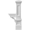 imageStep2 Atherton Grand Onyx Black XL Mailbox and Classic White Mailbox Post Kit  Elegantly Styled Mailbox with Post Cover Magnetic Closure ampamp Newspaper Chute  Ultra Durable Low MaintenanceClassic White