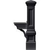imageStep2 Atherton Grand Onyx Black XL Mailbox and Classic White Mailbox Post Kit  Elegantly Styled Mailbox with Post Cover Magnetic Closure ampamp Newspaper Chute  Ultra Durable Low MaintenanceOnyx Black