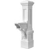 imageStep2 Atherton Grand Onyx Black XL Mailbox and Classic White Mailbox Post Kit  Elegantly Styled Mailbox with Post Cover Magnetic Closure ampamp Newspaper Chute  Ultra Durable Low MaintenanceClassic White