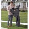 imageStep2 Atherton Mail Post Mailbox Not Included Weather Resistant Large Outdoor Mailbox Post Made of Durable Plastic Easy to Install Onyx BlackOnyx Black