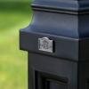 imageStep2 Atherton Mail Post Mailbox Not Included Weather Resistant Large Outdoor Mailbox Post Made of Durable Plastic Easy to Install Onyx BlackOnyx Black