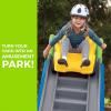 imageStep2 Extreme Coaster Kids Ride On Toy Push Car IndoorOutdoor Roller Coaster ampamp Playset Made of Durable Plastic Max Weight 80 lbs For Toddlers 3 Years OldGrey  Blue