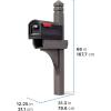 imageStep2 Lakewood Mailbox ampamp Post Weather Resistant Large Outdoor Mailboxes Made of Durable Plastic Easy to Install Flag Included BlackBrownPost  Mailbox