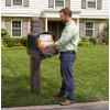 imageStep2 Lakewood Mailbox ampamp Post Weather Resistant Large Outdoor Mailboxes Made of Durable Plastic Easy to Install Flag Included BlackBrownPost  Mailbox
