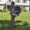 imageStep2 Lakewood Mailbox ampamp Post Weather Resistant Large Outdoor Mailboxes Made of Durable Plastic Easy to Install Flag Included BlackBrownPost  Mailbox