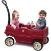 imageStep2 Neighborhood Wagon Kids Ride On Toy Stroller Substitute Includes Seat Belts Made of Durable Plastic Max Weight 75 lbs For Toddlers 155 Years Old RedRed