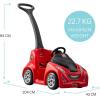 imageStep2 Push Around Buggy GT Kids Push Car Ride On Toy Stroller Substitute Includes Seat Belt ampamp Horn Made of Durable Plastic Max Weight 50 lbs For Toddlers 153 Years Old RedRed