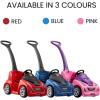 imageStep2 Push Around Buggy GT Kids Push Car Ride On Toy Stroller Substitute Includes Seat Belt ampamp Horn Made of Durable Plastic Max Weight 50 lbs For Toddlers 153 Years Old RedRed