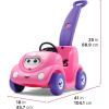imageStep2 Push Around Buggy Kids Push Car Ride On Toy Stroller Substitute Includes Seat Belt ampamp Horn Made of Durable Plastic Max Weight 50 lbs For Toddlers 154 Years Old RedPink