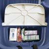 imageStep2 Wagon for Two Plus for Kids Large Folding Wagon Safety Belts Under Seat Storage Toddlers Ages 15 Years Old Denim BlueBlue