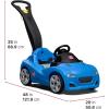 imageStep2 Whisper Ride Cruiser Kids Push Car Ride On Toy Stroller Substitute Includes Seat Belt ampamp Horn Made of Durable Plastic Max Weight 50 lbs For Toddlers 154 Years Old RedBlue