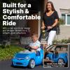 imageStep2 Whisper Ride II Buggy Kids Push Car Ride On Toy Stroller Substitute Includes Seat Belt ampamp Horn Made of Durable Plastic Max Weight 50 lbs For Toddlers 154 Years Old BlueBlue