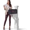 imageStep2 Atherton Mail Post Mailbox Not Included Weather Resistant Large Outdoor Mailbox Post Made of Durable Plastic Easy to Install Onyx BlackClassic White