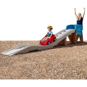 imageStep2 Extreme Thrill Coaster Kids Ride On Toy Push Car IndoorOutdoor Roller Coaster ampamp Playset Made of Durable Plastic Max Weight 75 lbs for Toddlers 3 Years OldGray  Red