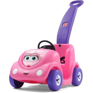 imageStep2 Push Around Buggy Kids Push Car Ride On Toy Stroller Substitute Includes Seat Belt ampamp Horn Made of Durable Plastic Max Weight 50 lbs For Toddlers 154 Years Old RedPink
