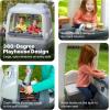 imageStep2 Adventure Camper Kids Playhouse IndoorOutdoor Playset ampamp Kitchenette Interactive Play with Sounds Includes 52 Piece Toy Accessories Made of Durable Plastic For Toddlers 2 Years OldGray