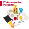 imageStep2 All Around Playtime Patio with Canopy Kids IndoorOutdoor Kitchen Playset ampamp Sensory Playhouse Made of Durable Plastic Includes 16 Piece Toy Accessories for Toddlers 2 Years Old BlueBlue