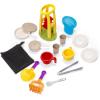 imageStep2 All Around Playtime Patio with Canopy Kids IndoorOutdoor Kitchen Playset ampamp Sensory Playhouse Made of Durable Plastic Includes 16 Piece Toy Accessories for Toddlers 2 Years Old BlueBlue